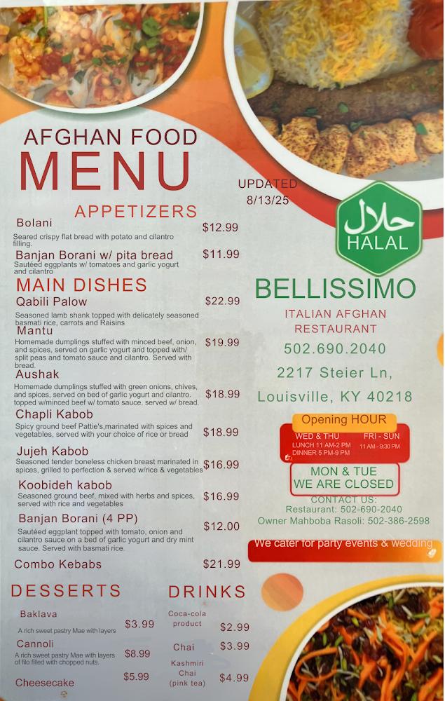 Bellissimo Menu image 2
