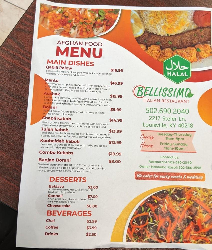 Bellissimo Menu image 4